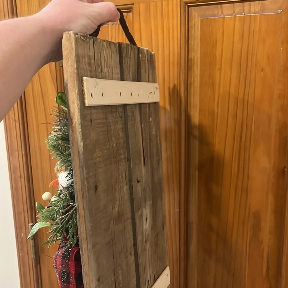 Amish made Christmas door decoration